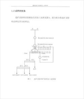 選礦試驗原礦制樣加工流程圖